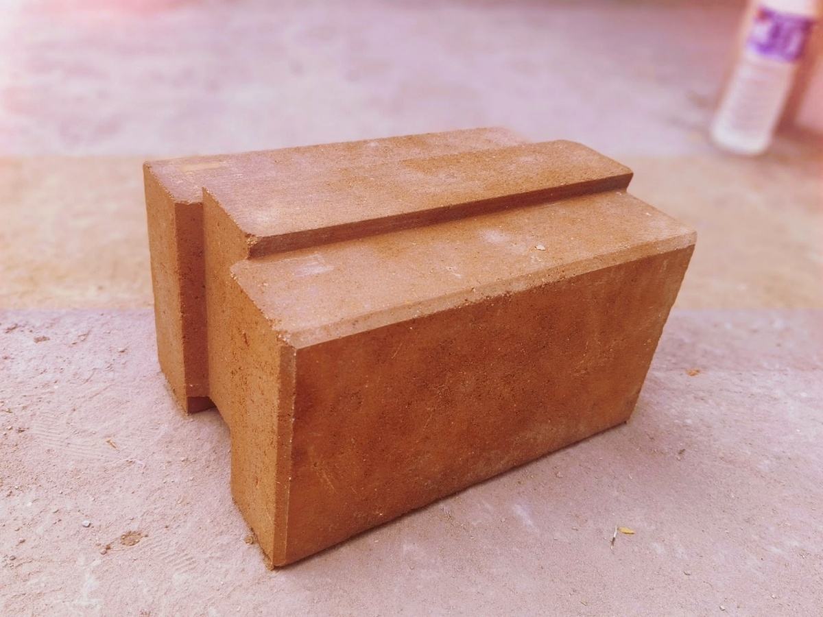8-inch soil mud interlocking brick block